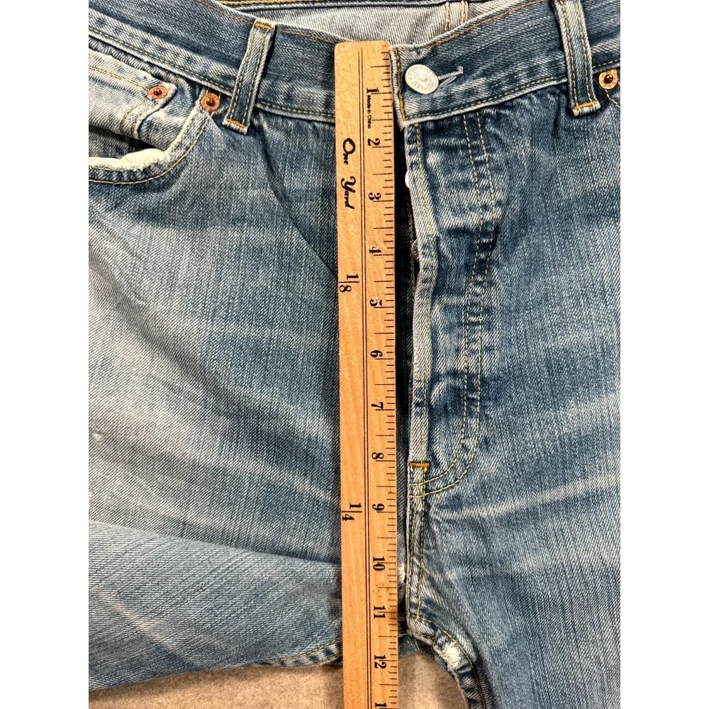 VTG Levi's 501 Jeans Mens 36x30 Blue Denim Medium Wash Button Fly Straight Leg